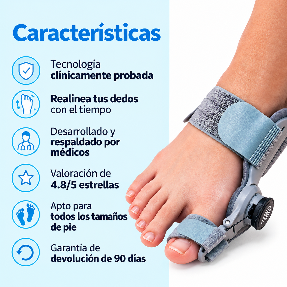 PODIOFIX · Férula ajustable para juanetes